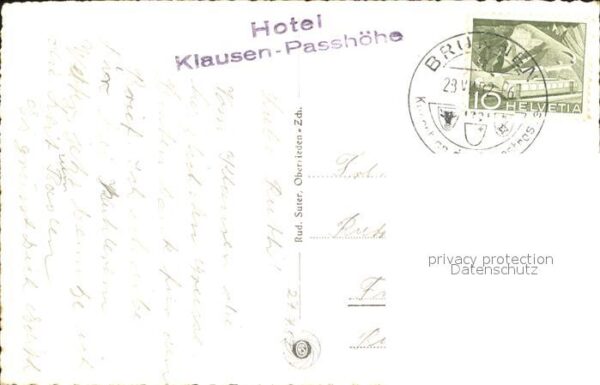 Klausenpass Kapelle Hotel Passhöhe – Bild 2