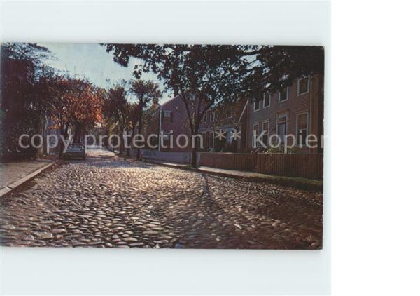 Nantucket Street Bordered by Historic Homes Built