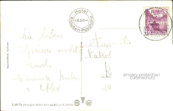 Klausenpass Hotel Klausen Passhöhe mit Schächental – Bild 2