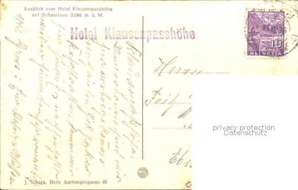 Klausenpass Hotel Klausen Passhöhe mit Scheerhorn – Bild 2