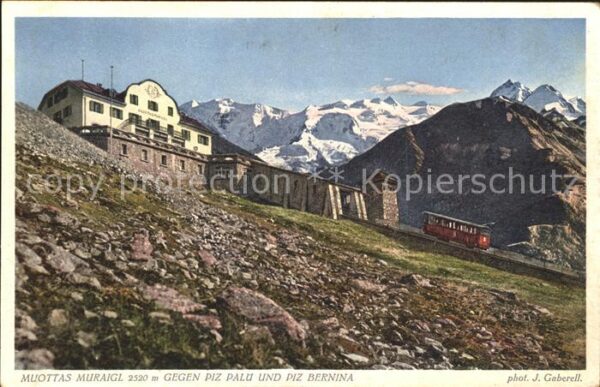 Foto Gaberell J. Nr. 5003 Muottas Muraigl Piz Palü Piz Berni
