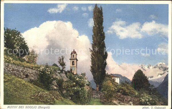 Foto Gaberell J. Nr. 4010 Soglio Bergell