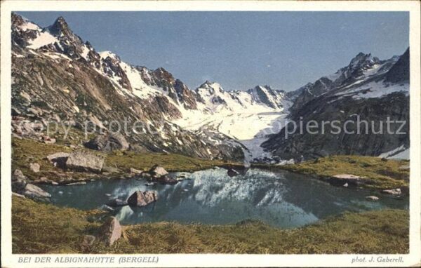 Foto Gaberell J. Nr. 4028 Albignahütte Bergell