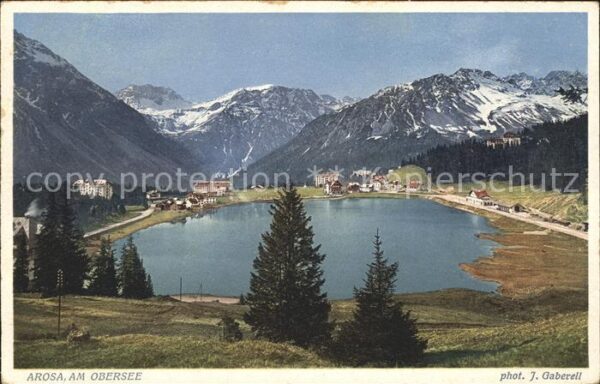Foto Gaberell J. Nr. 2382 Arosa Obersee