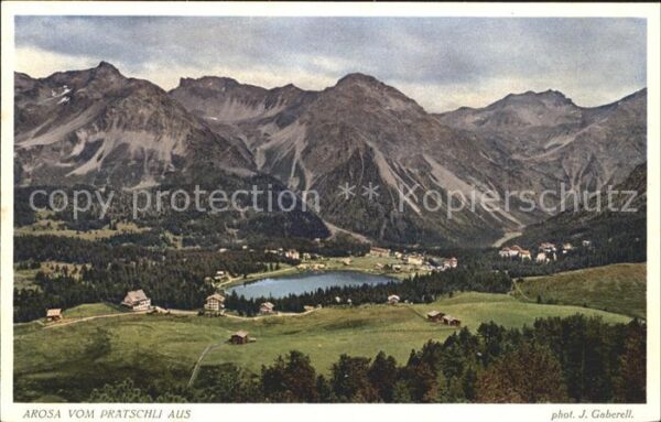Foto Gaberell J. Nr. 10017 Arosa Prätschli