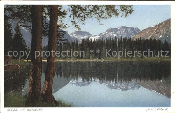 Foto Gaberell J. Nr. 2390 Arosa Untersee