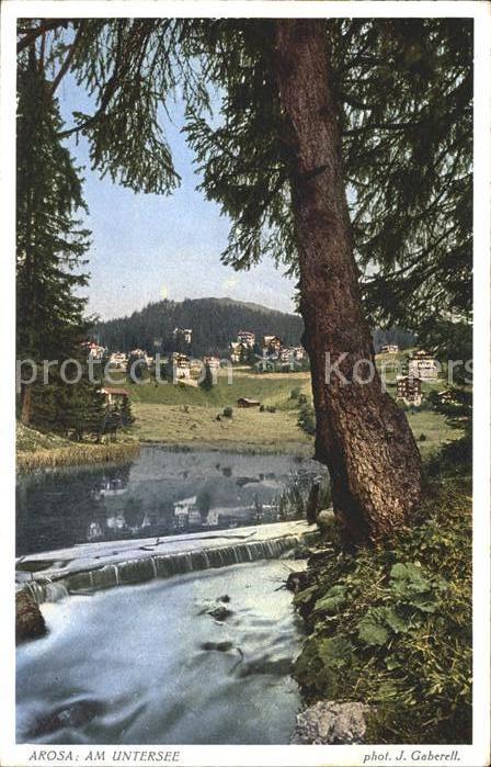 Foto Gaberell J. Nr. 10012 Arosa Untersee