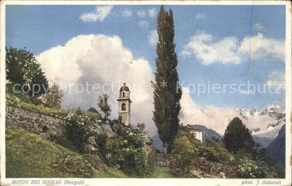 Foto Gaberell J. Nr. 4010 Soglio Bergell
