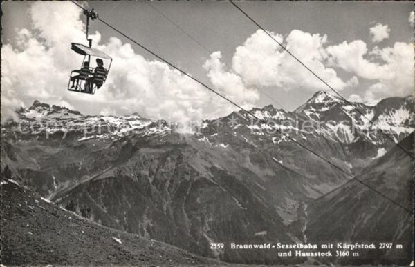 Sessellift Braunwald Kärpfstock Hausstock
