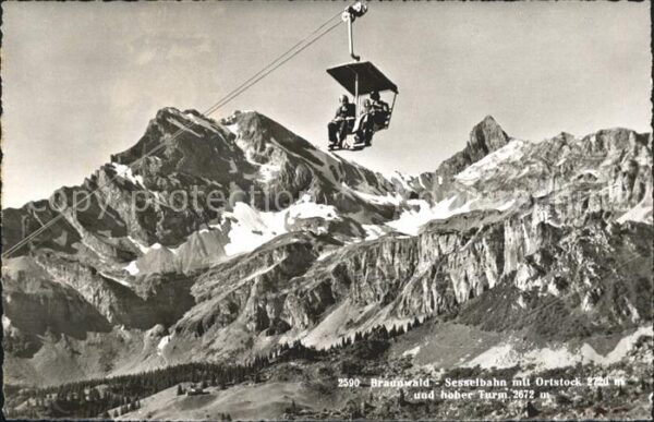 Sessellift Braunwald Ortstock Hoher Turm