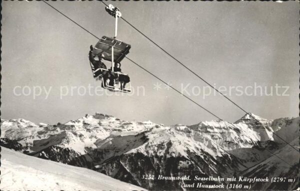 Sessellift Braunwald Kärpfstock Hausstock