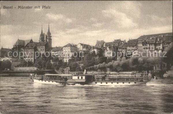 Dampfer Seitenrad Basel Münster Pfalz