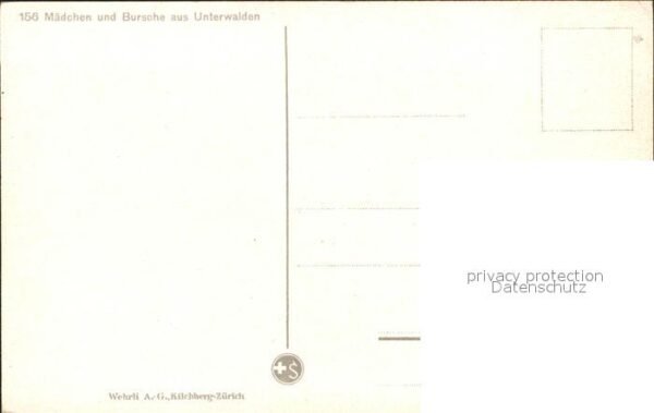 Trachten Schweiz Unterwalden Mädchen und Bursche – Bild 2