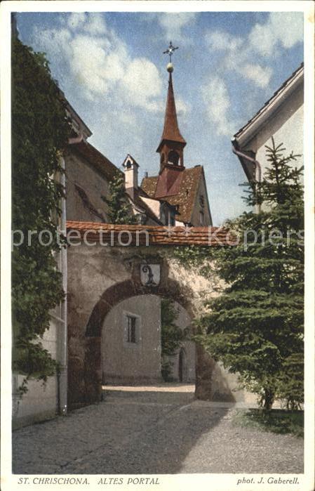 Foto Gaberell J. Nr. 7469 St. Chrischona Altes Portal