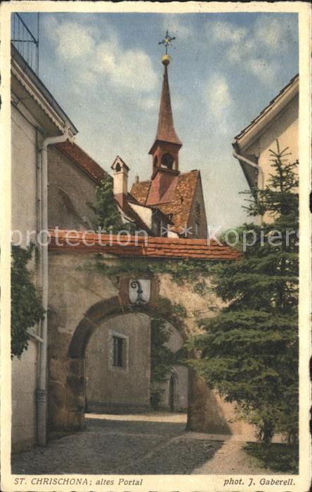 Foto Gaberell J. Nr. 7469 St. Chrischona Altes Portal