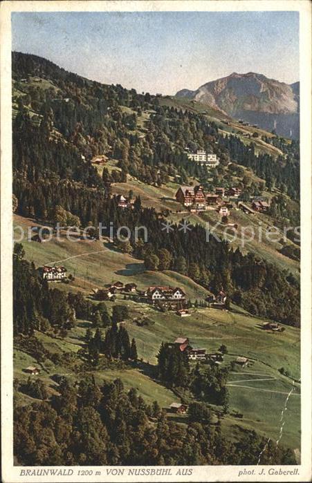 Foto Gaberell J. Nr. 5219 Braunwald