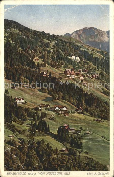 Foto Gaberell J. Nr. 5219 Braunwald
