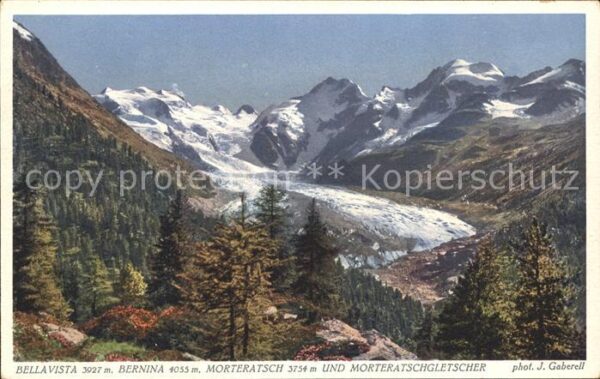 Foto Gaberell J. Nr. 5998 Bellavista Bernina Morteratsch Mor