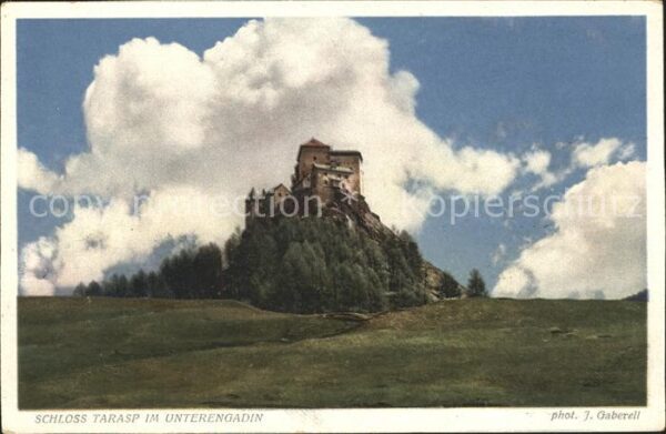 Foto Gaberell J. Nr. 2135 Schloss Tarasp Unterengadin
