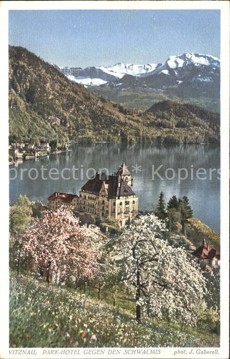 Foto Gaberell J. Nr. 6502 Vitznau Park-Hotel Schwalmis