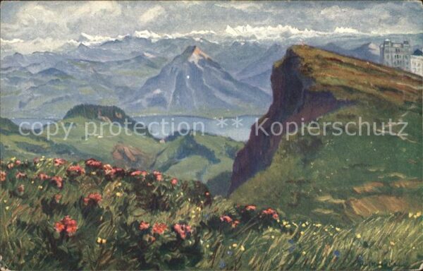 Kutscha Paolo Die Schweiz Panorama vom Rigi aus Nr. 1