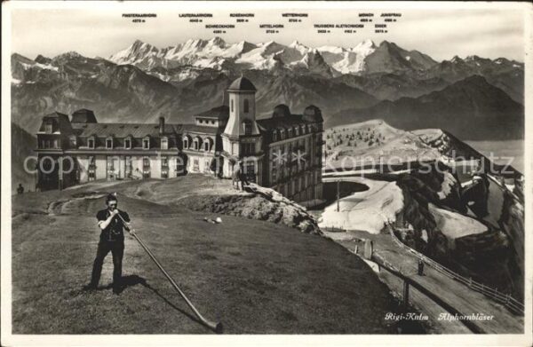Alphorn Alphornbläaser Rigi-Kulm Hotel
