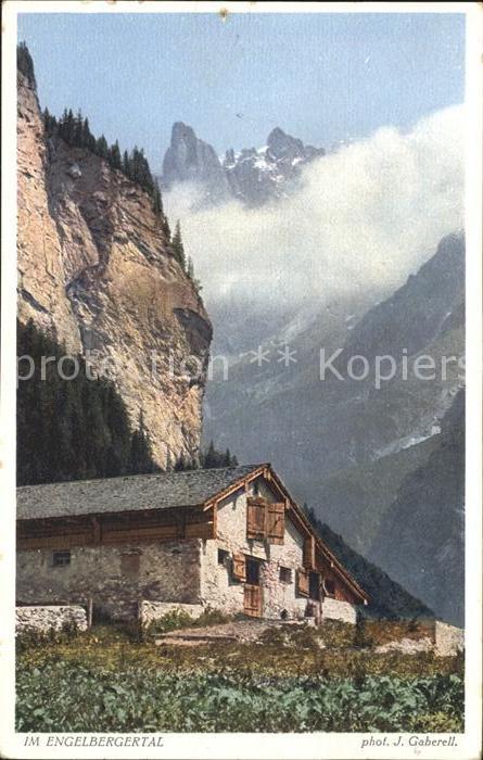 Foto Gaberell J. Nr. 2686 Engelbergertal