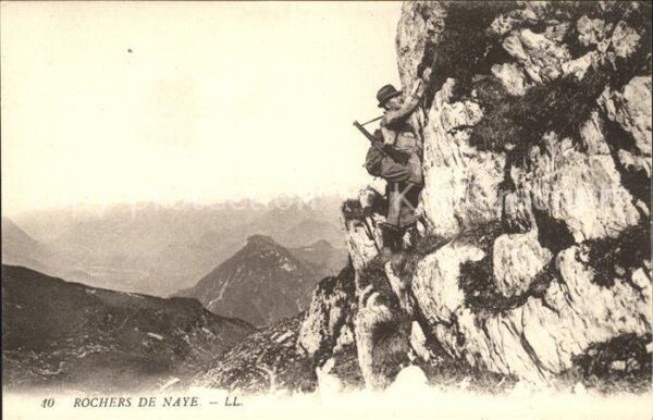 Bergsteigen Klettern Rochers de Naye