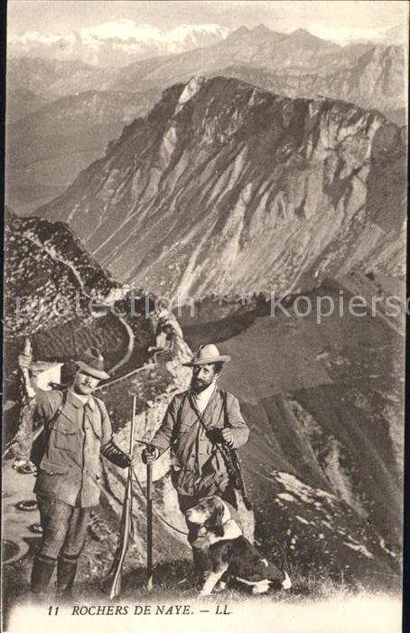 Jagd Jäger Hund Rochers de Naye