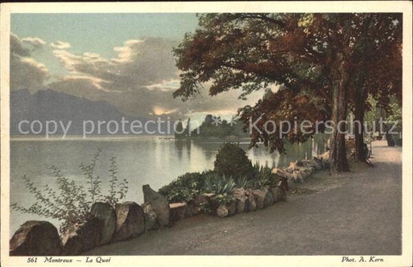 Foto Kern A. Nr. 561 Montreux Quai