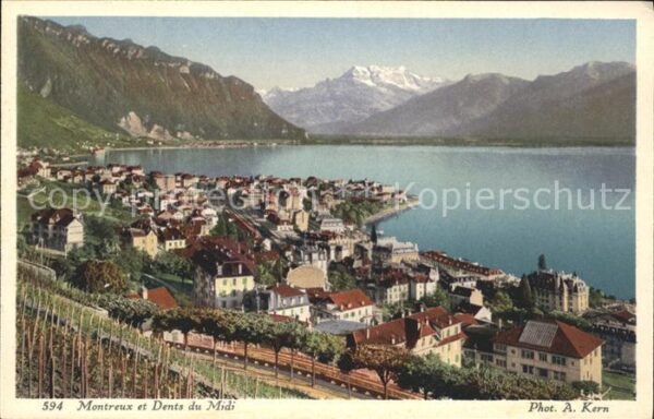 Foto Kern A. Nr. 594 Montreux Dents du Midi