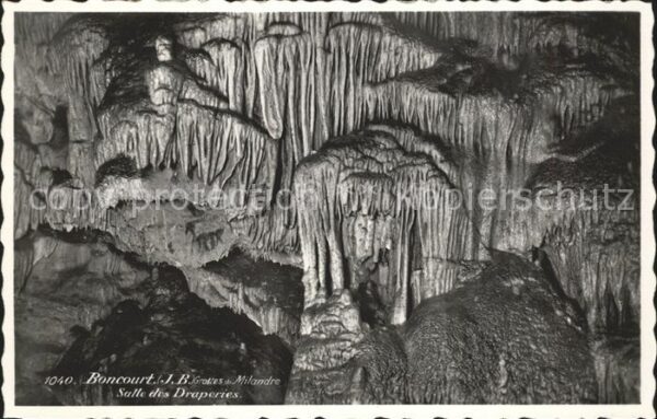 Hoehlen Caves Grottes Milandre Boncourt Salle des Draperies