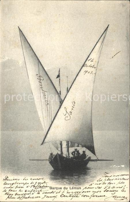 Segelboote Barque du Leman