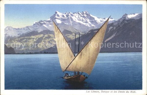 Segelboote Barque Lac Leman Dents du Midi