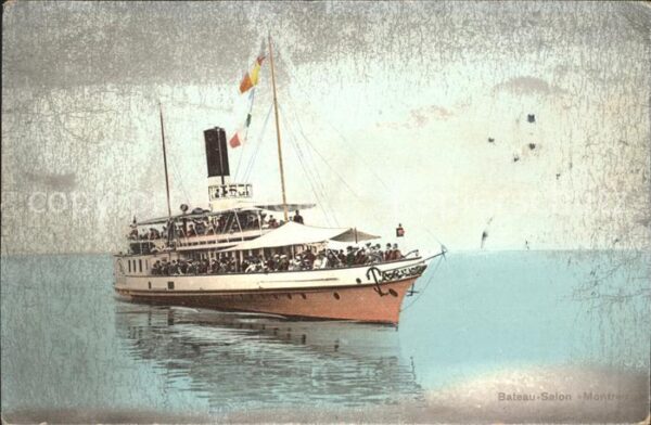 Dampfer Binnenschifffahrt Montreux Bateau-Salon