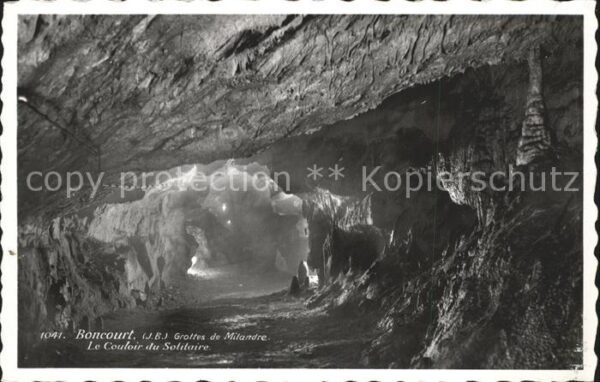 Hoehlen Caves Grottes Milandre Boncourt Couloir du Solitaire