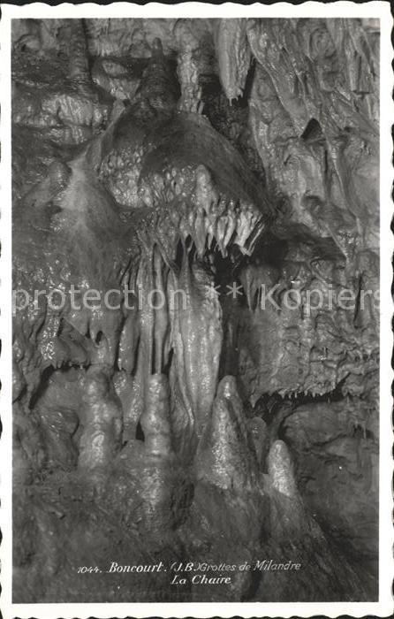 Hoehlen Caves Grottes Boncourt Grottes de Milandre La Chaire