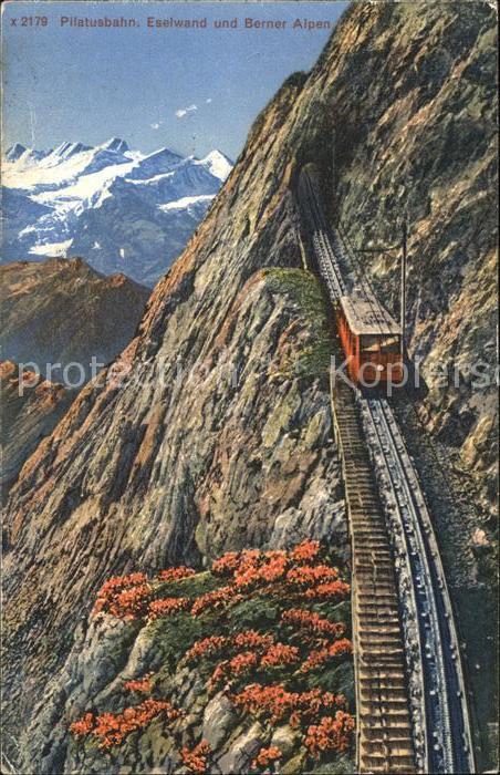 Zahnradbahn Pilatusbahn Eselwand Berner Alpen