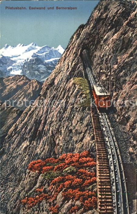 Zahnradbahn Pilatusbahn Eselwand Berneralpen