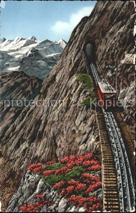 Zahnradbahn Pilatusbahn Eselwand Berneralpen