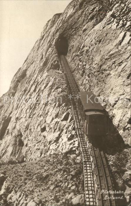Zahnradbahn Pilatusbahn Eselwand