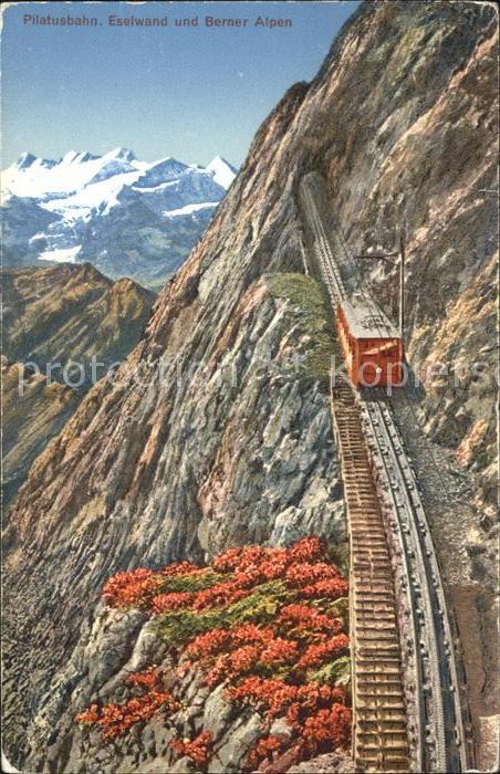 Zahnradbahn Pilatusbahn Eselwand Berner Alpen