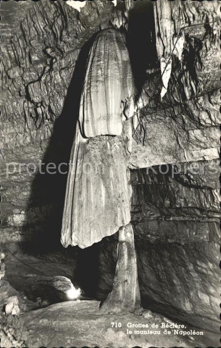 Hoehlen Caves Grottes Grottes de Reclere Manteau de Napoleon