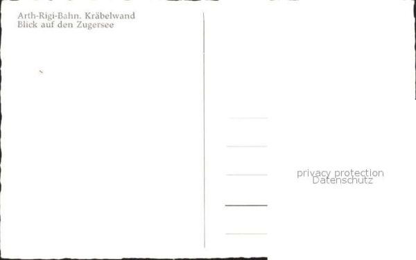 Zahnradbahn Arth-Rigi-Bahn Kräbelwand Zugersee – Bild 2
