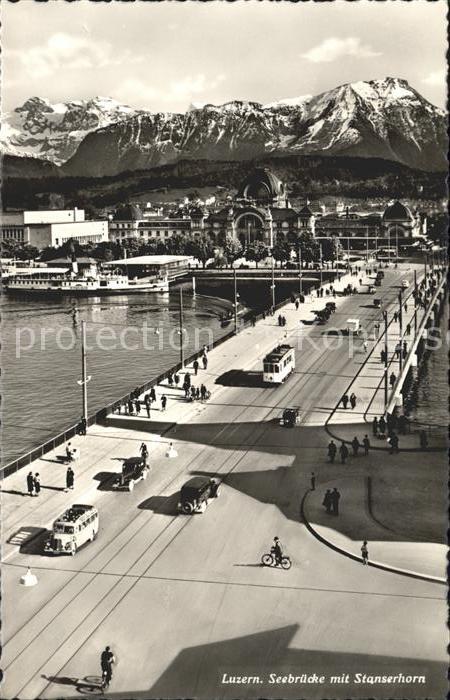 Strassenbahn Luzern Seebrücke Stanserhorn