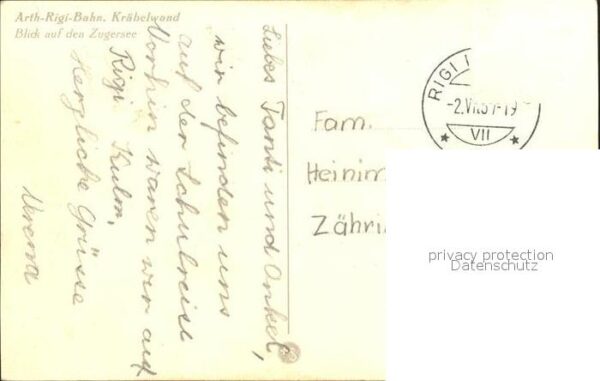 Zahnradbahn Arth-Rigi-Bahn Kräbelwand Zugersee – Bild 2