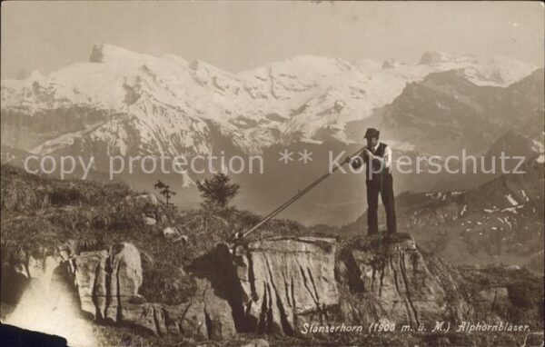 Alphorn Alphornbläser Stanserhorn