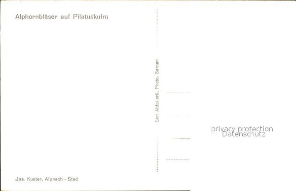 Alphorn Alphornbläser Pilatuskulm – Bild 2