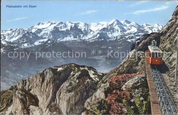 Zahnradbahn Pilatusbahn Alpen