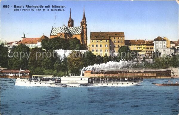 Dampfer Binnenschifffahrt Basel Rheinpartie Münster